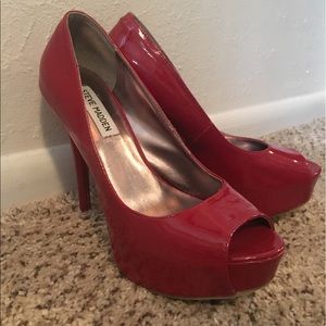 Steve Madden Heels. Candy Apple Red